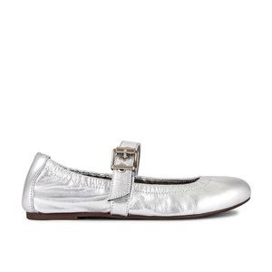 NWT Schutz Metallic Ballet Flats